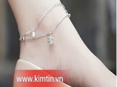 Tự tin đón hè với lắc chân bạc xinh xắn