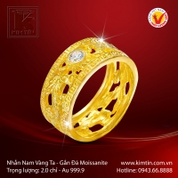 Nhẫn Nam Vàng 24K