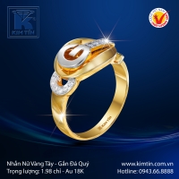 Nhẫn Nữ Vàng Màu 18K