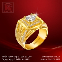 Nhẫn Nam Vàng 24K