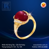 Nhẫn Nữ Vàng Màu 18K