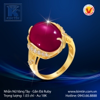 Nhẫn Nữ Vàng Màu 18K