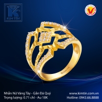 Nhẫn Nữ Vàng Màu 18K