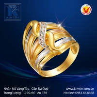 Nhẫn Nữ Vàng Màu 18K