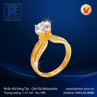 Nhẫn Nữ Vàng Màu 18K