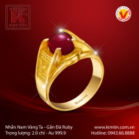 Nhẫn Nam Vàng 24K