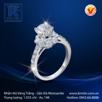 Nhẫn Nữ Vàng Trắng 14K