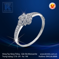Vòng Tay Vàng Trắng 14K