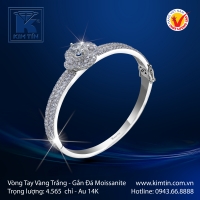 Vòng Tay Vàng Trắng 14K