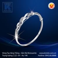 Vòng Tay Vàng Trắng 14K