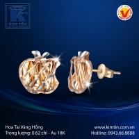 Hoa Tai Vàng Màu 18K