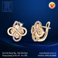 Hoa Tai Vàng Màu 18K