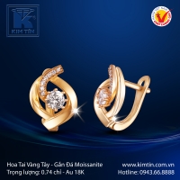 Hoa Tai Vàng Màu 18K