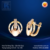 Hoa Tai Vàng Màu 18K