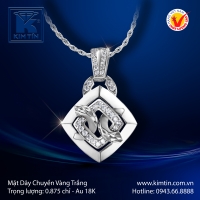 Mặt Dây Chuyền Vàng Trắng 18K