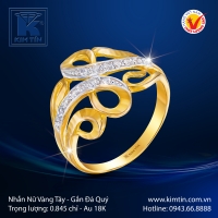 Nhẫn Nữ Vàng Màu 18K