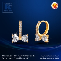 Hoa Tai Vàng Màu 18K