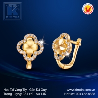 Hoa Tai Vàng Màu 14K