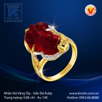 Nhẫn Nữ Vàng Màu 14K