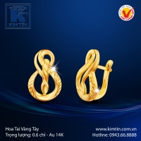Hoa Tai Vàng Màu 14K
