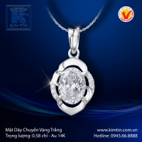 Mặt Dây Chuyền Vàng Trắng 14K