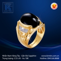 Nhẫn Nam Vàng Màu 18K