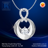 Mặt Dây Chuyền Vàng Trắng 18K