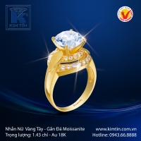Nhẫn Nữ Vàng Màu 18K