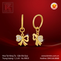 Hoa Tai Vàng 24K