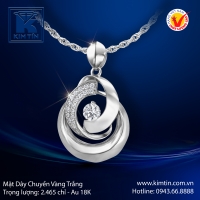 Mặt Dây Chuyền Vàng Trắng 18K
