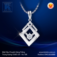 Mặt Dây Chuyền Vàng Trắng 18K
