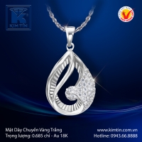 Mặt Dây Chuyền Vàng Trắng 18K