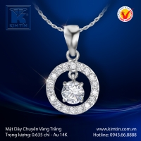 Mặt Dây Chuyền Vàng Trắng 14K