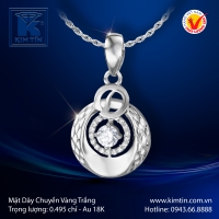 Mặt Dây Chuyền Vàng Trắng 18K
