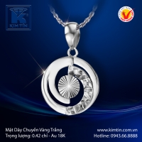 Mặt Dây Chuyền Vàng Trắng 18K