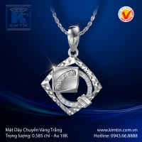 Mặt Dây Chuyền Vàng Trắng 18K