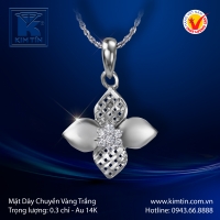 Mặt Dây Chuyền Vàng Trắng 14K
