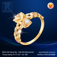 Nhẫn Nữ Vàng Màu 18K