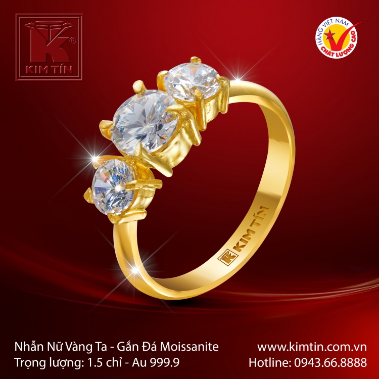 Nhẫn Nữ Vàng 24K