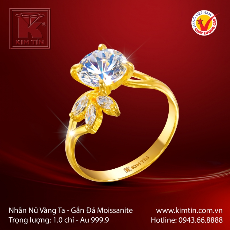 Nhẫn Nữ Vàng 24K