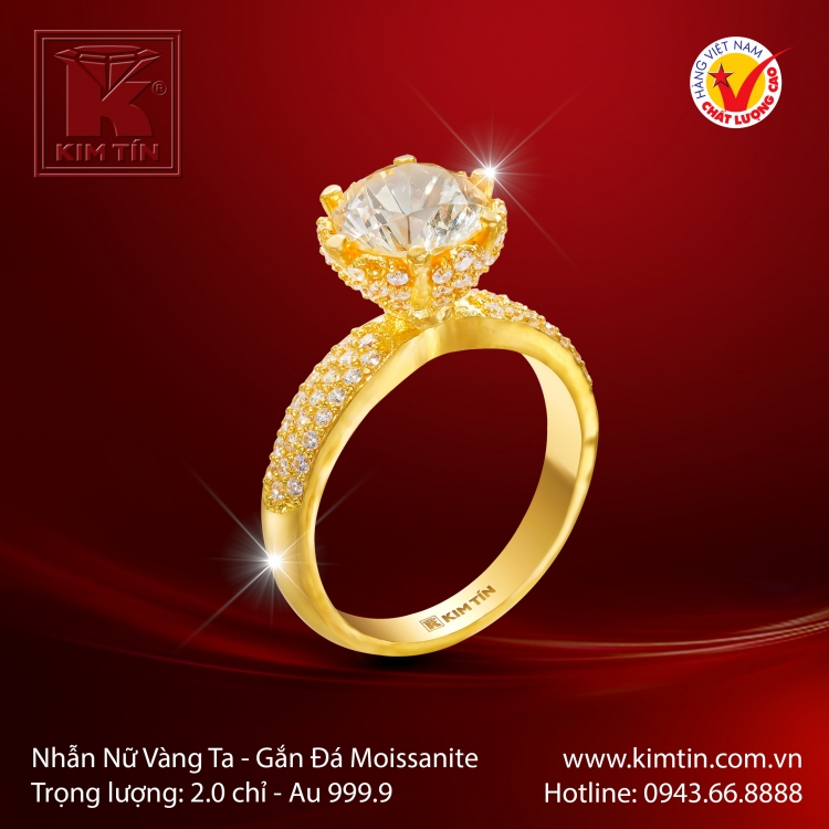 Nhẫn Nữ Vàng 24K