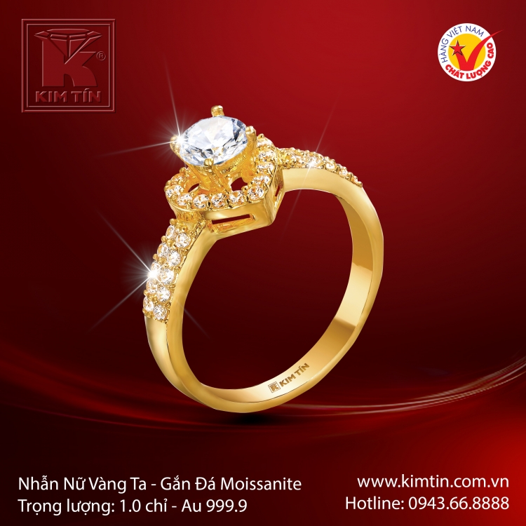 Nhẫn Nữ Vàng 24K