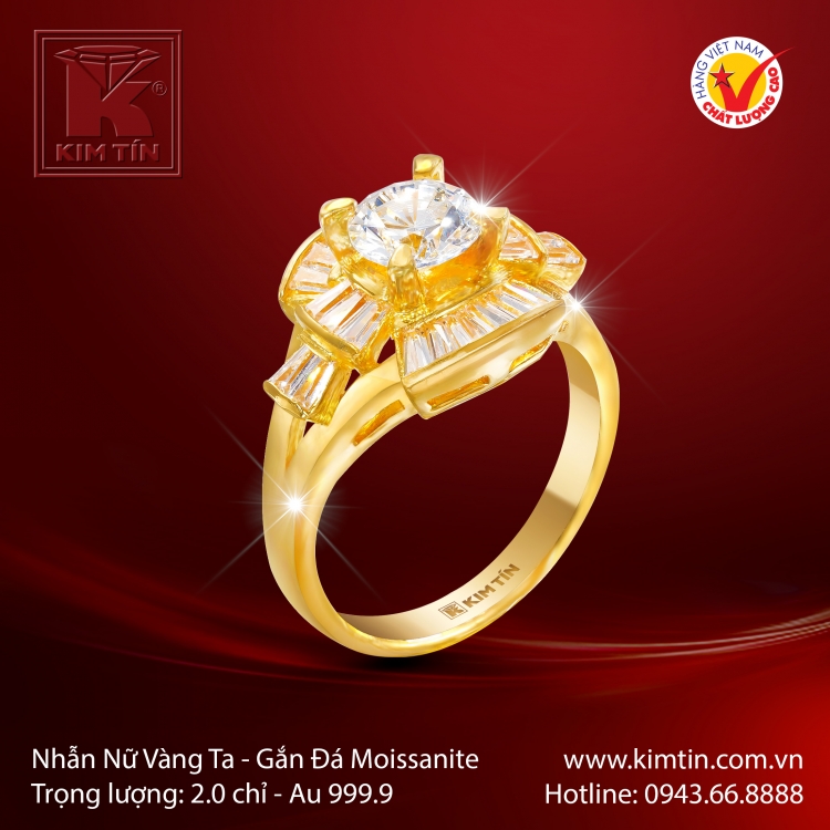 Nhẫn Nữ Vàng 24K
