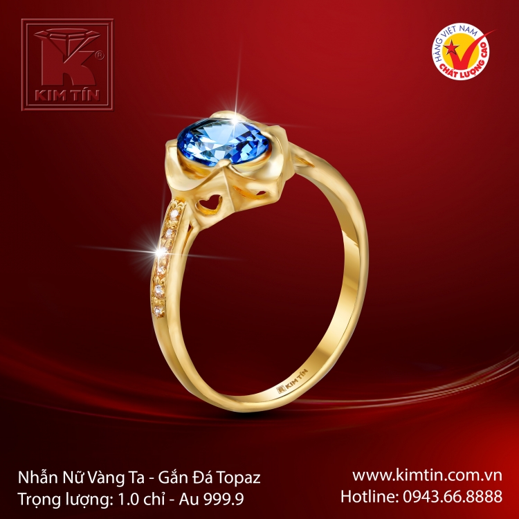 Nhẫn Nữ Vàng 24K