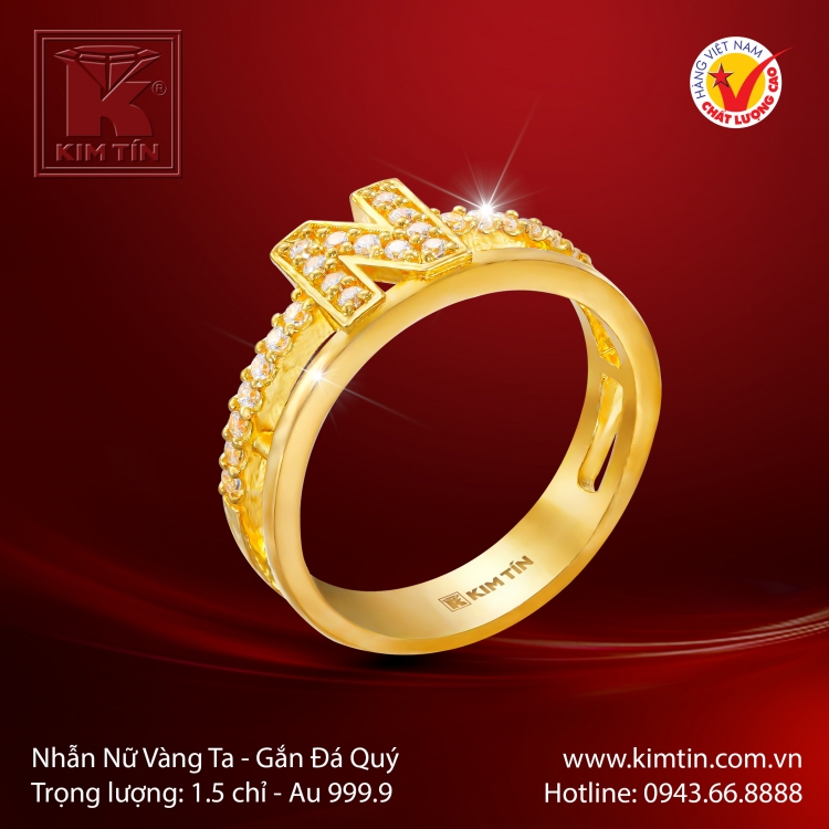 Nhẫn Nữ Vàng 24K