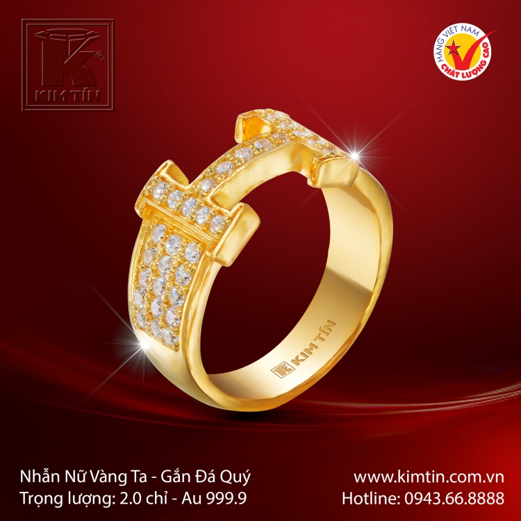 Nhẫn Nữ Vàng 24K