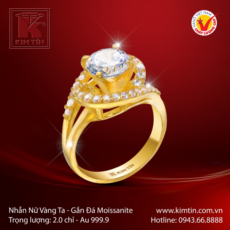 Nhẫn Nữ Vàng 24K