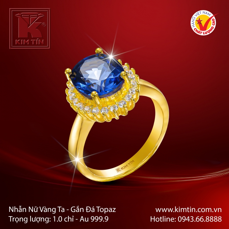 Nhẫn Nữ Vàng 24K