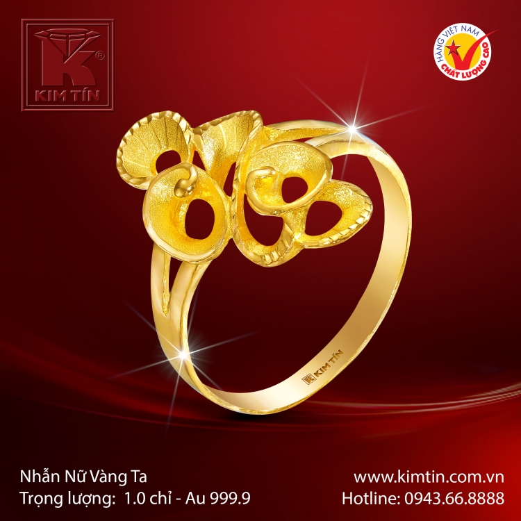 Nhẫn Nữ Vàng 24K