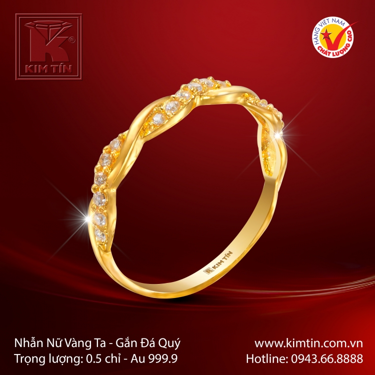 Nhẫn Nữ Vàng 24K